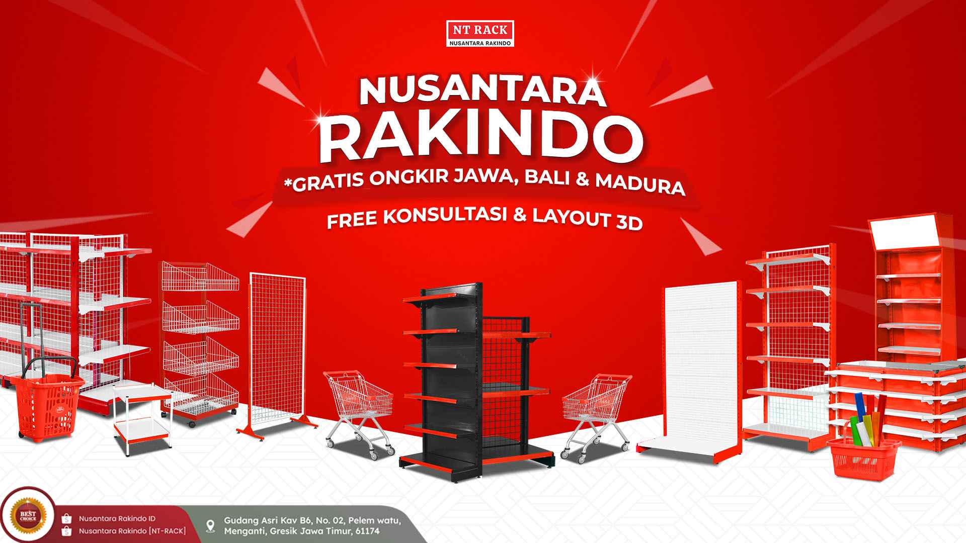 rekomendasi rak gondola