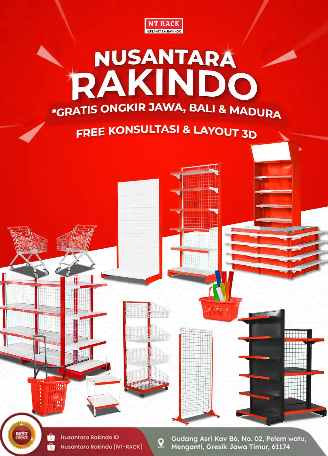 jual rak minimarket