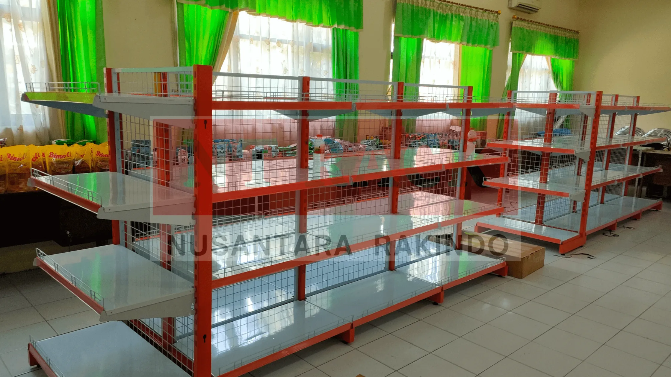 rak gondola, rak minimarket, rak toko