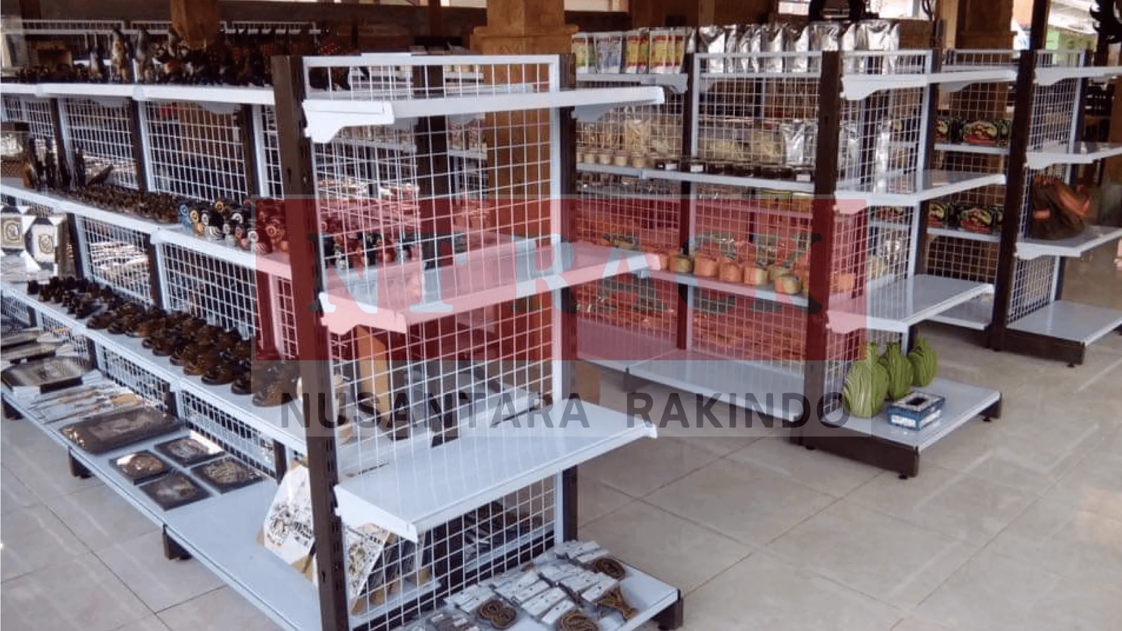rak minimarket, rak gondola, rak toko, rak single, rak double, rak end